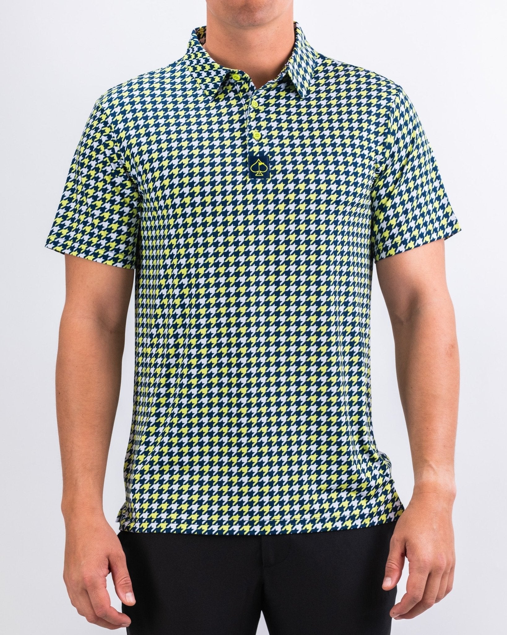 Houndstooth Lime - S - Club Rehab