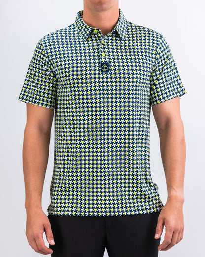 Houndstooth Lime - S - Club Rehab