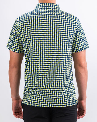 Houndstooth Lime - S - Club Rehab