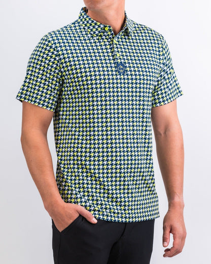 Houndstooth Lime - S - Club Rehab