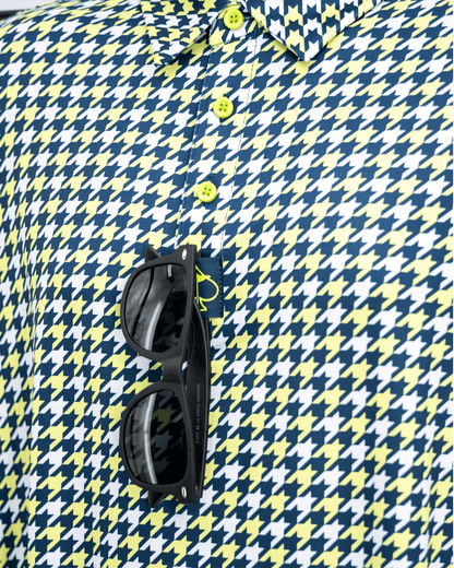 Houndstooth Lime - S - Club Rehab