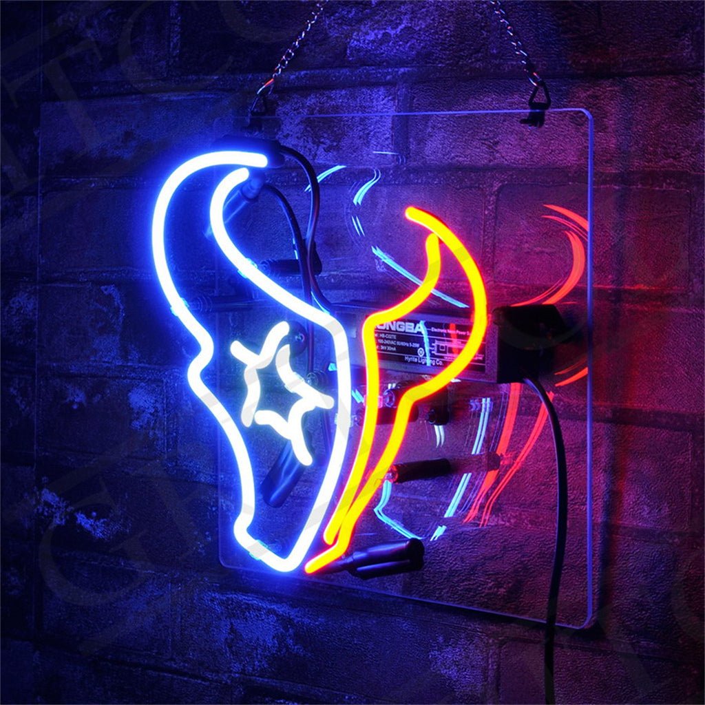 Houston Texans Neon Signs Light - Club Rehab