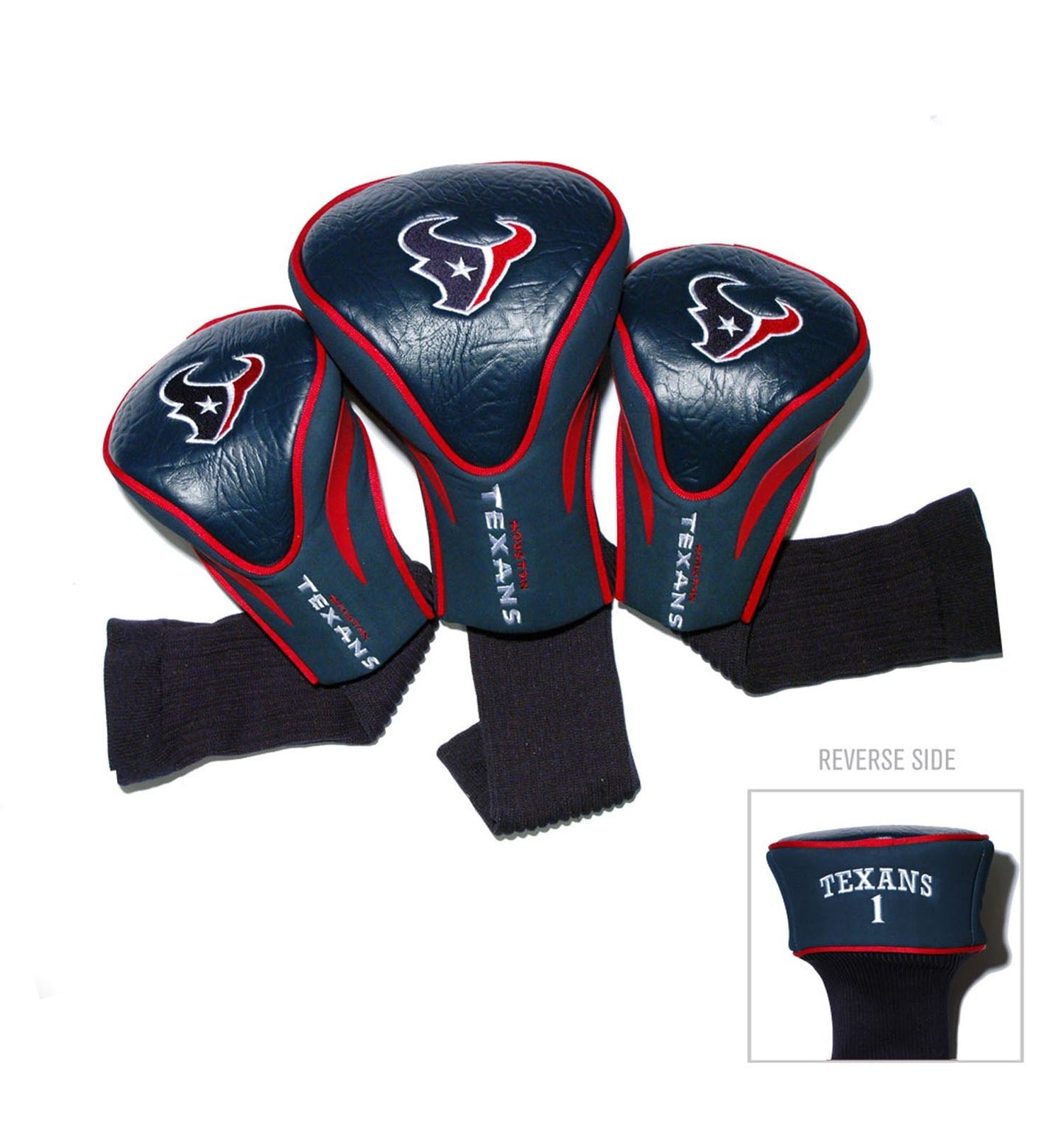 Houston Texans NFL Contour 3 Pack Headcovers - Club Rehab