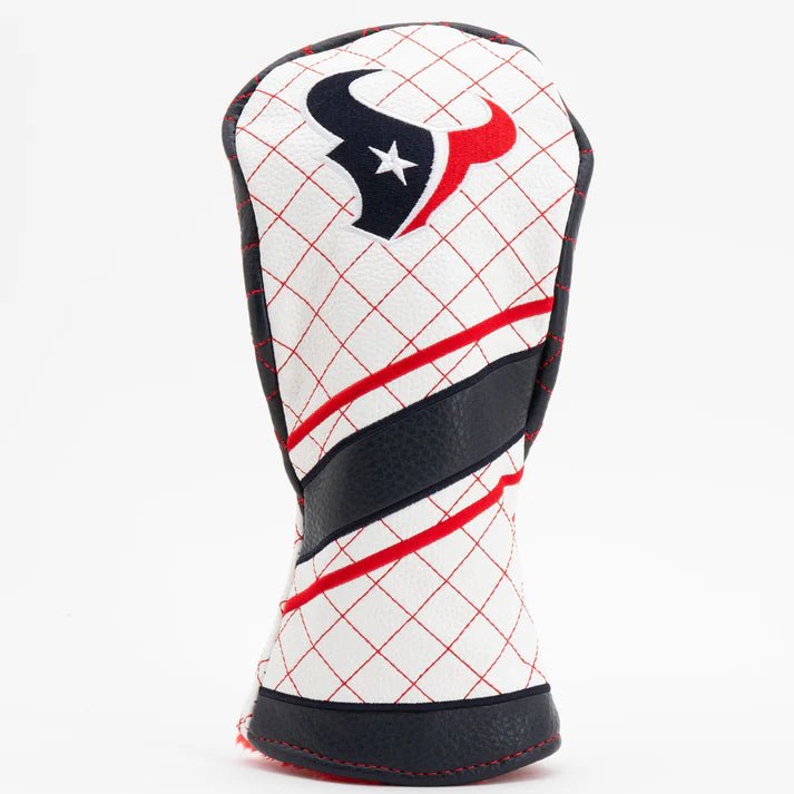 Houston Texans Quilted Headcovers – Battle Red Collection - Fairway Stripe - Club Rehab