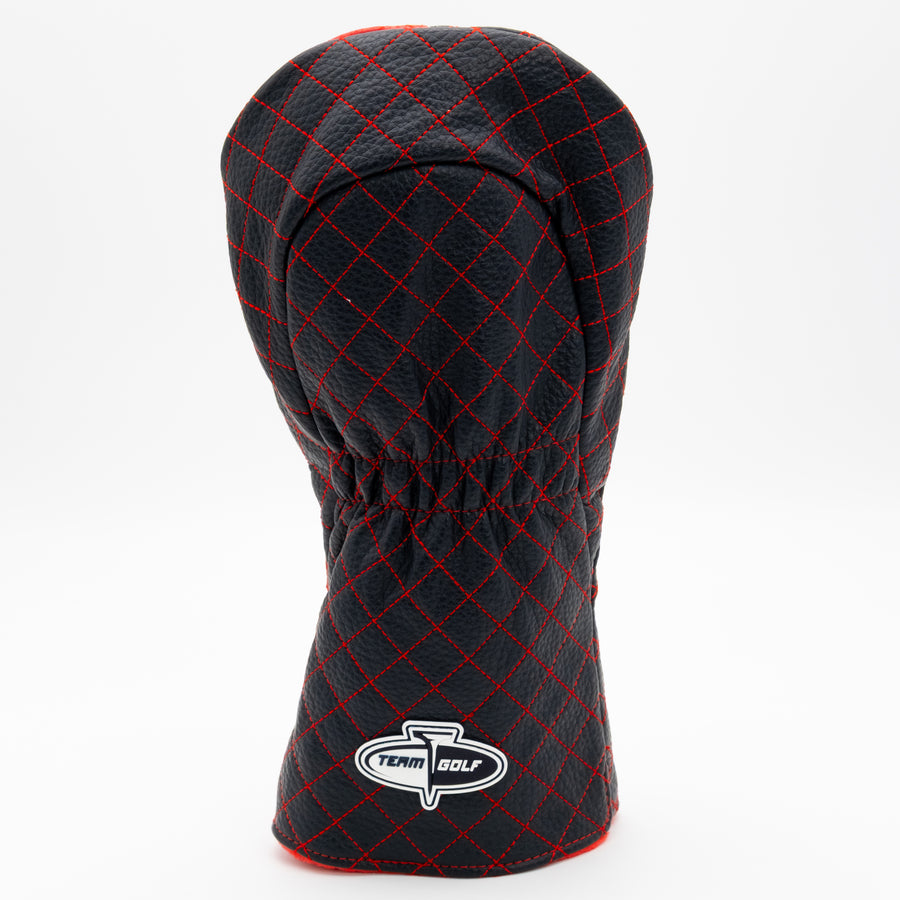 Houston Texans split quilted driver cover, back view