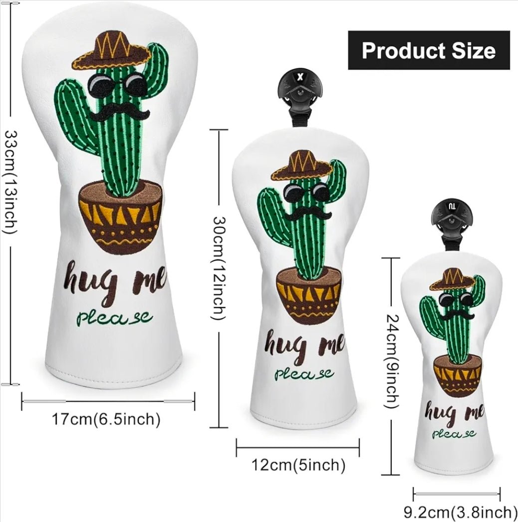 Hug Me Cactus Headcover - Hybrid - Club Rehab