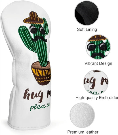 Hug Me Cactus Headcover - Hybrid - Club Rehab