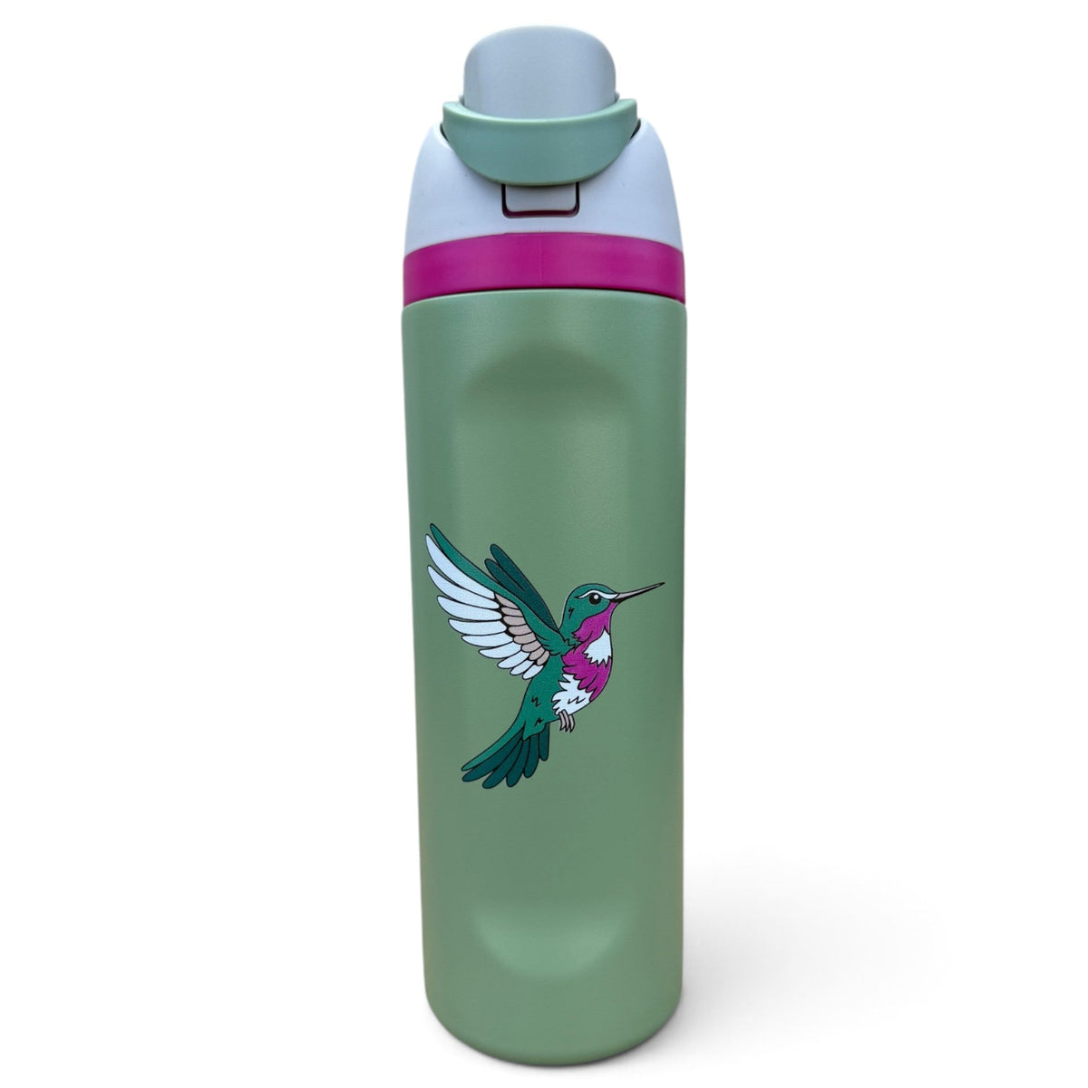 Humming Bird Hydration Bottle | 24oz Insulated Stainless Steel | Flip Straw Lid w/ Handle - Club Rehab