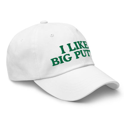 I Like Big Putts Embroidered Golf Hat for Women - White - Club Rehab