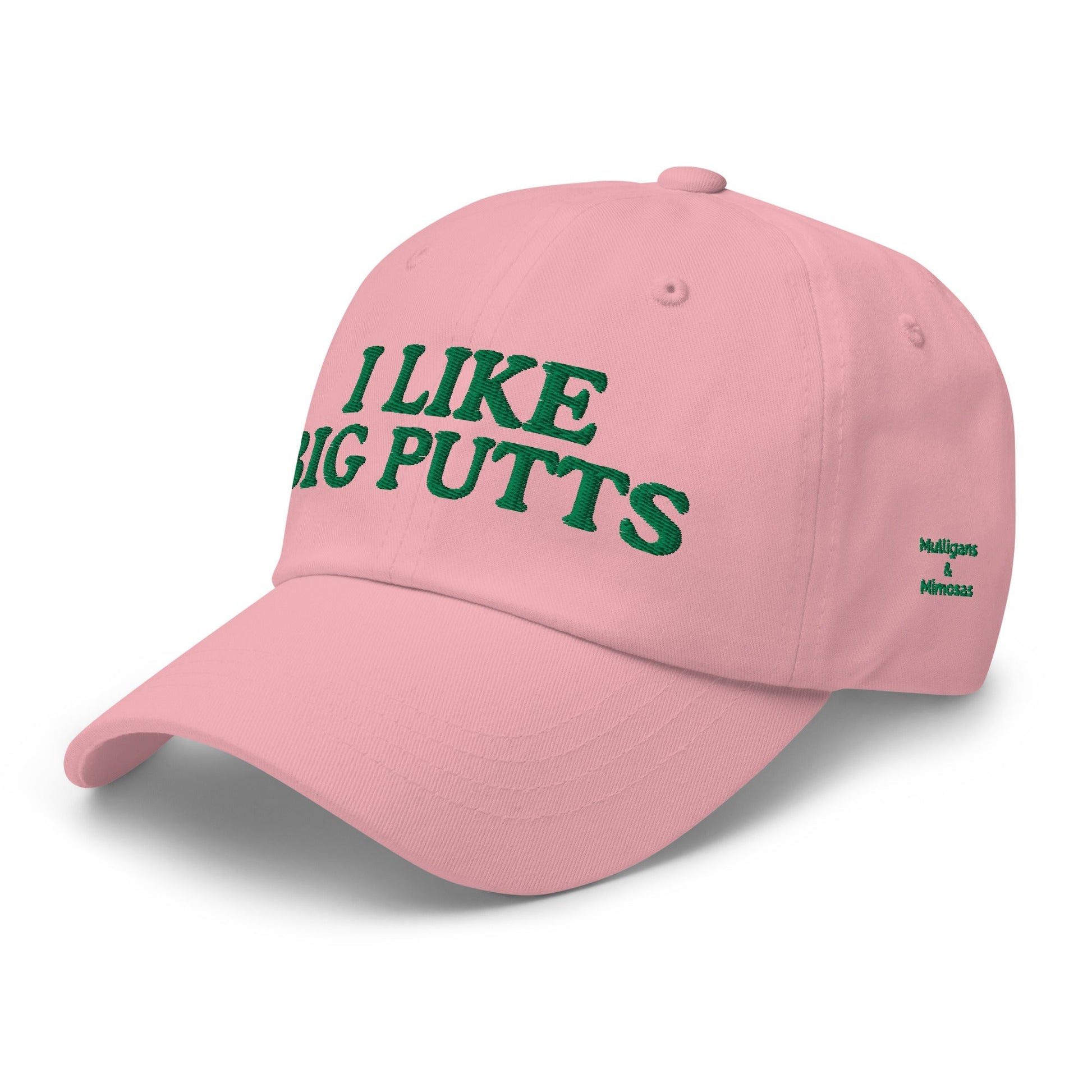 I Like Big Putts Embroidered Golf Hat for Women - Pink - Club Rehab