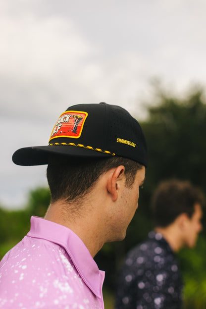 I Suck At Golf Patch Rope Golf Hat - Club Rehab