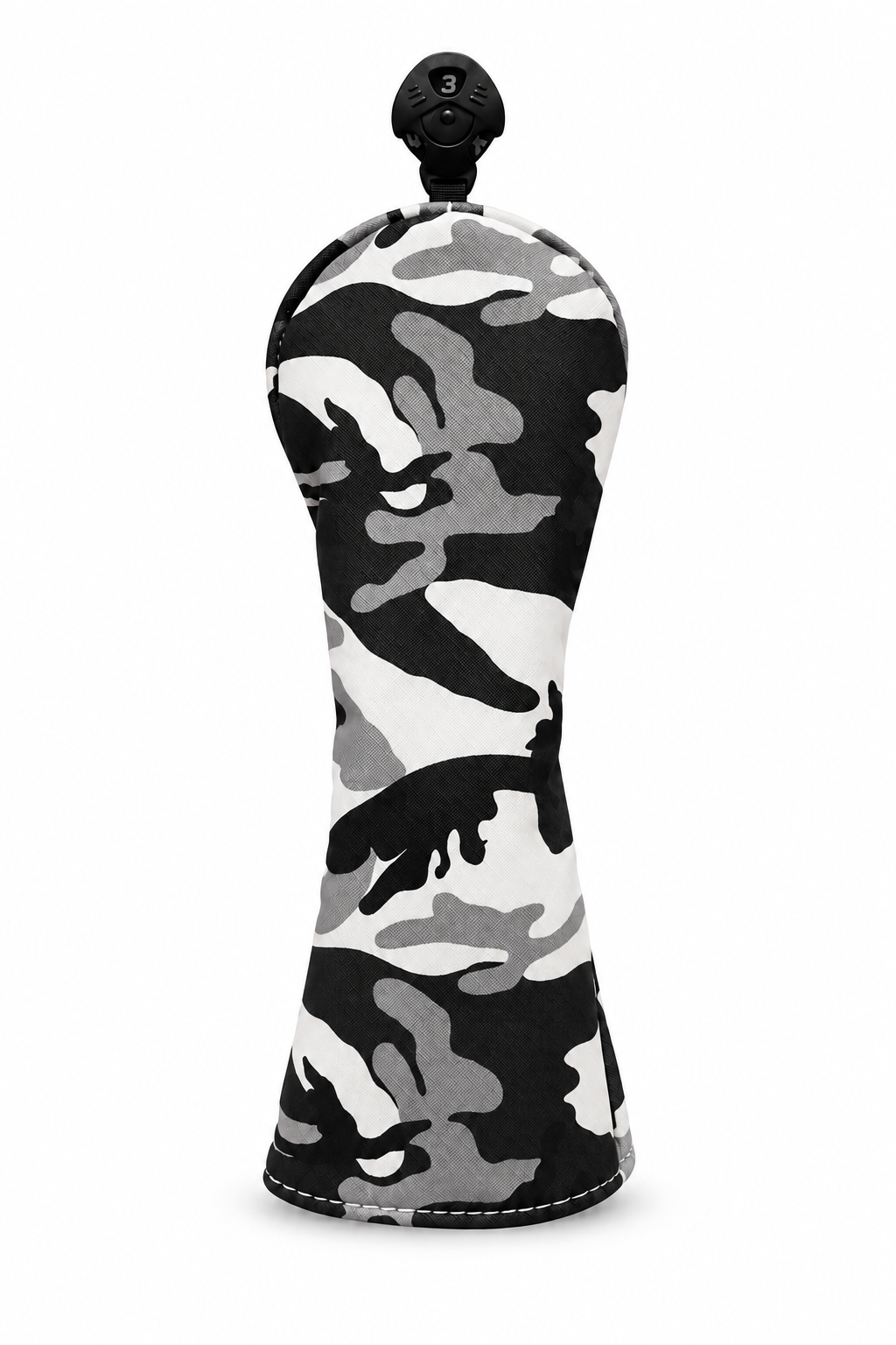 Ice Camo fairway golf headcover on white background