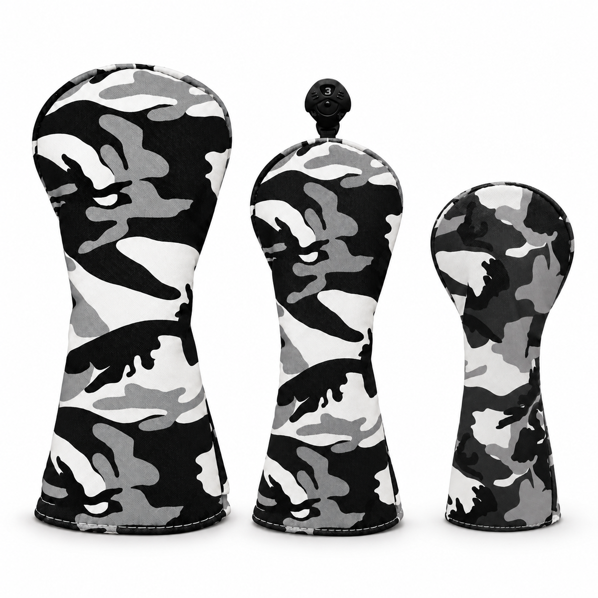 Ice Camo driver, fairway and hybrid three-piece headcover set