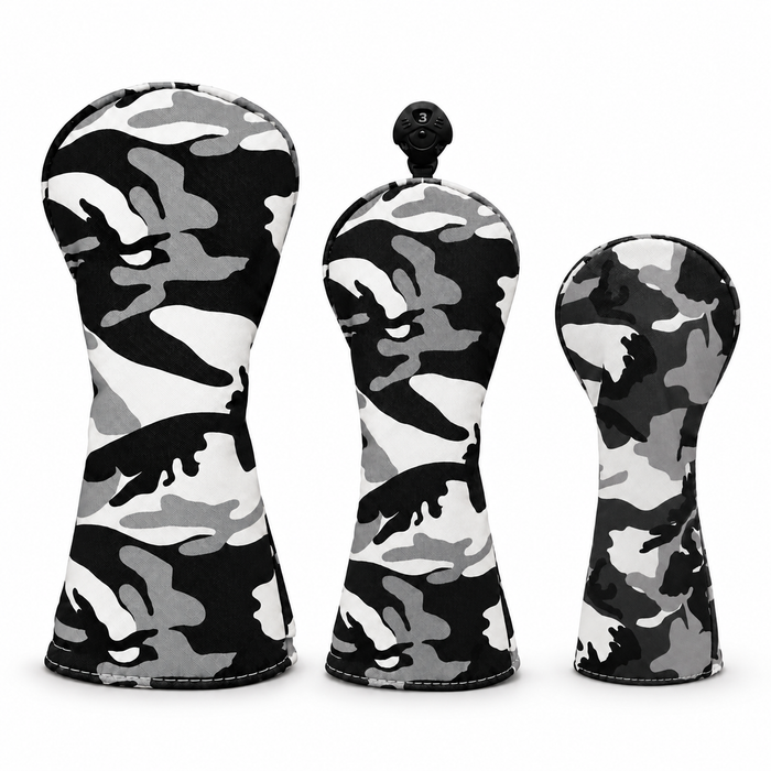 Ice Camo driver, fairway and hybrid three-piece headcover set