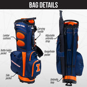 Illinois Fighting Illini Fairway Stand Bag - Image 2 - Club Rehab