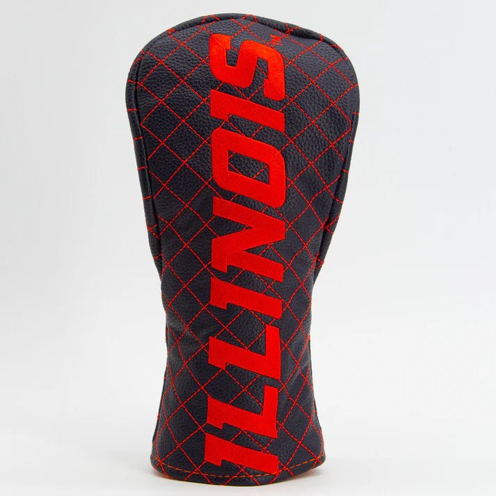 Illinois Fighting Illini Quilted Headcovers – ILL - INI Collection - Fairway Solid - Club Rehab