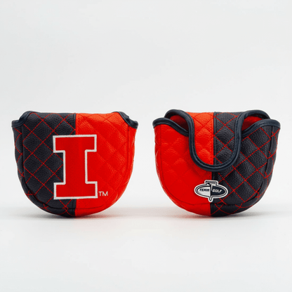 Illinois Fighting Illini Split Quilted Mallet Putter Headcover - golf headcover product images