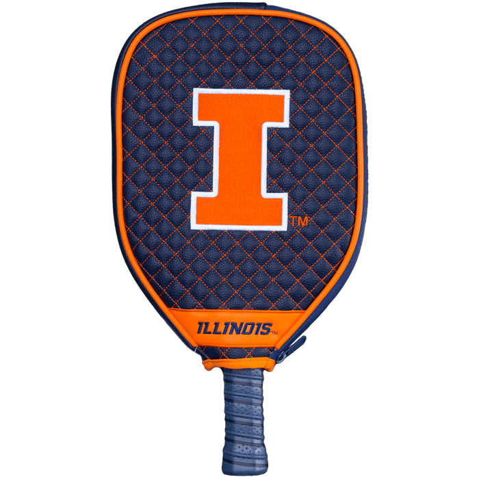 Illinois Fighting Illini Quilted Pickleball Paddle Cover