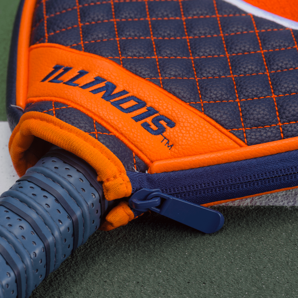 Illinois Fighting Illini Quilted Pickleball Paddle Cover