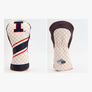 Illinois Fighting Illini Striped Quilted Driver Headcover