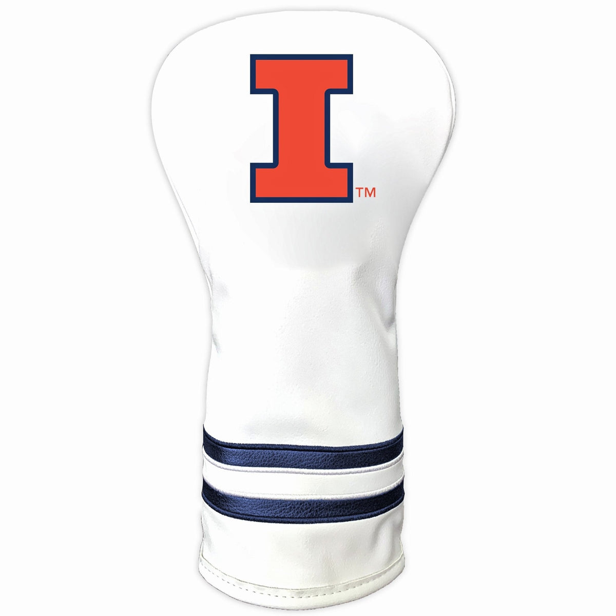 Illinois Fighting Illini vintage driver white printed golf headcover