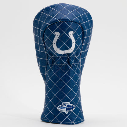 Indianapolis Colts Solid Fairway quilted headcover, back view