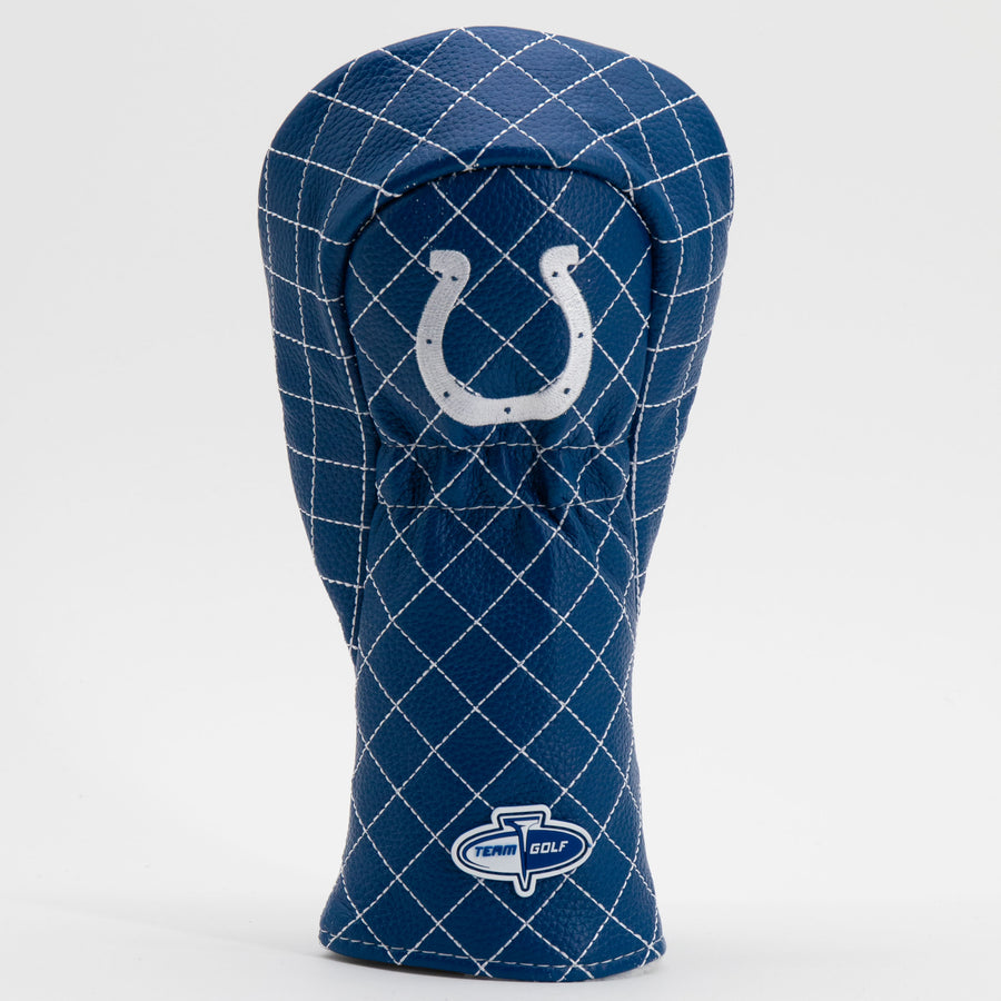 Indianapolis Colts solid quilted fairway cover, back view