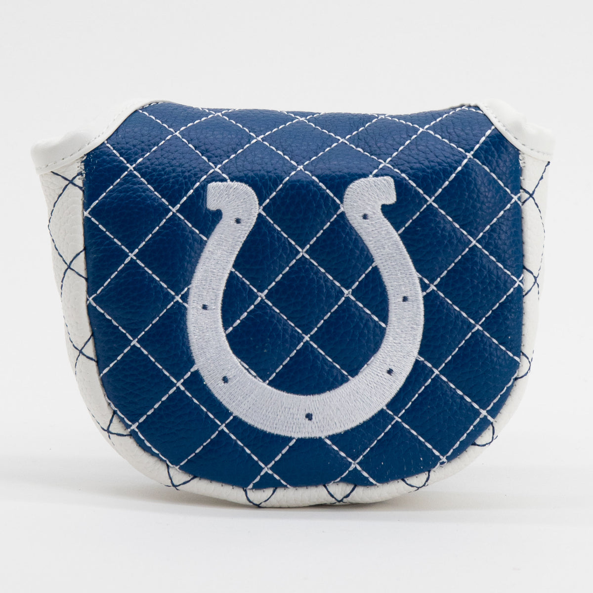 Indianapolis Colts Solid Mallet Putter quilted headcover, front view