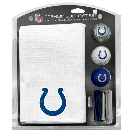 Indianapolis Colts White Microfiber Towel Golf Gift Set - Club Rehab