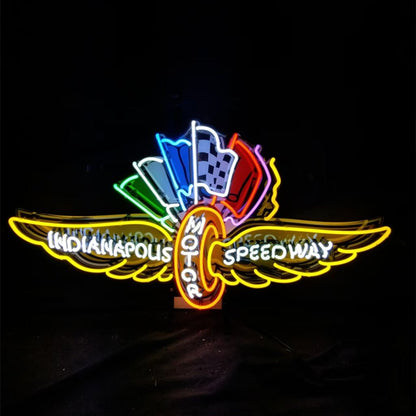 Indianapous Motor Speedway Neon Sign Light - Club Rehab