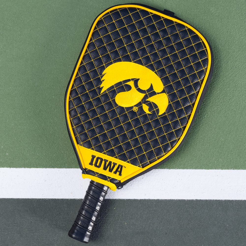 Iowa Hawkeyes Quilted Pickleball Paddle Cover