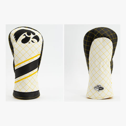 Iowa Hawkeyes Gestepptes Fairway-Holz-Cover mit Streifen