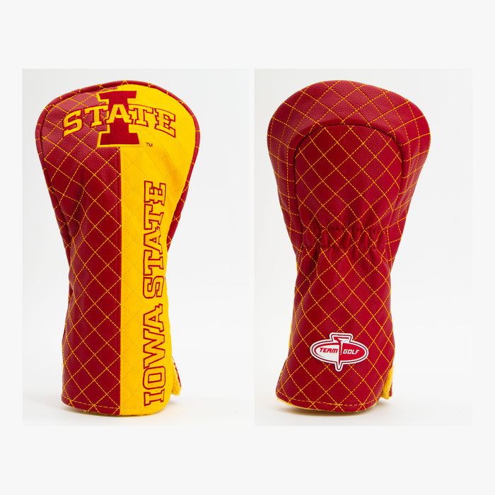 Iowa State Cyclones Split Quilted Driver Headcover, front and back views