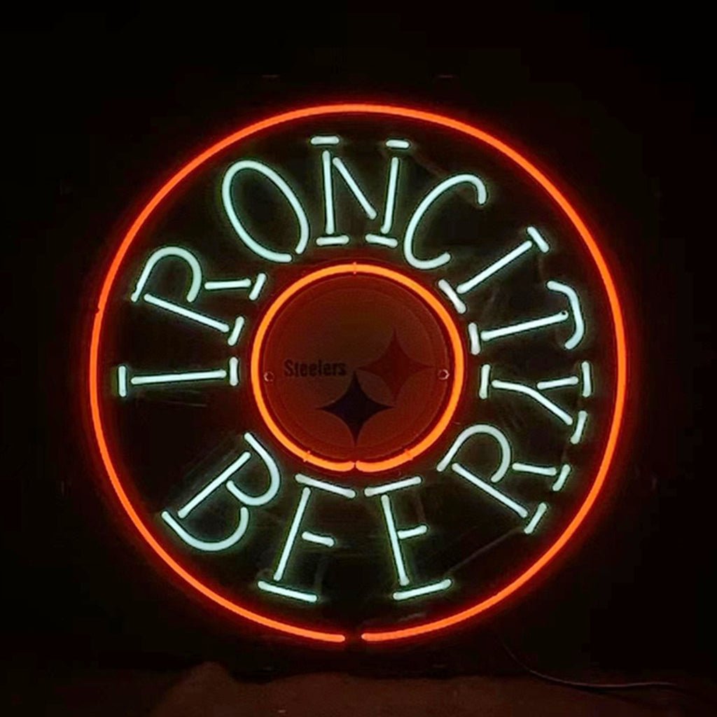 Iron City Beer Pittsburgh Steelers Neon Signs Light - Club Rehab