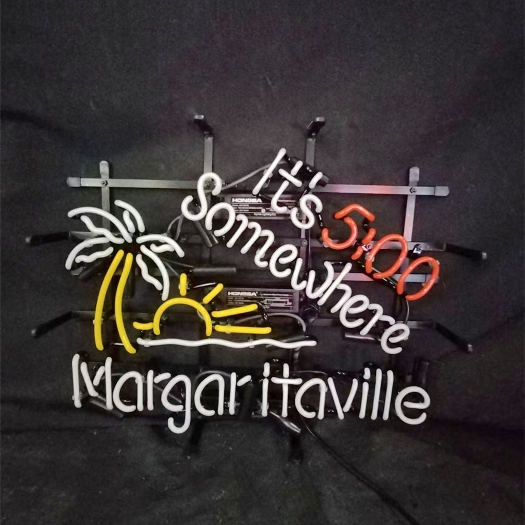It's 5 o'clock Somewhere Margaritaville Neon Signs - Club Rehab