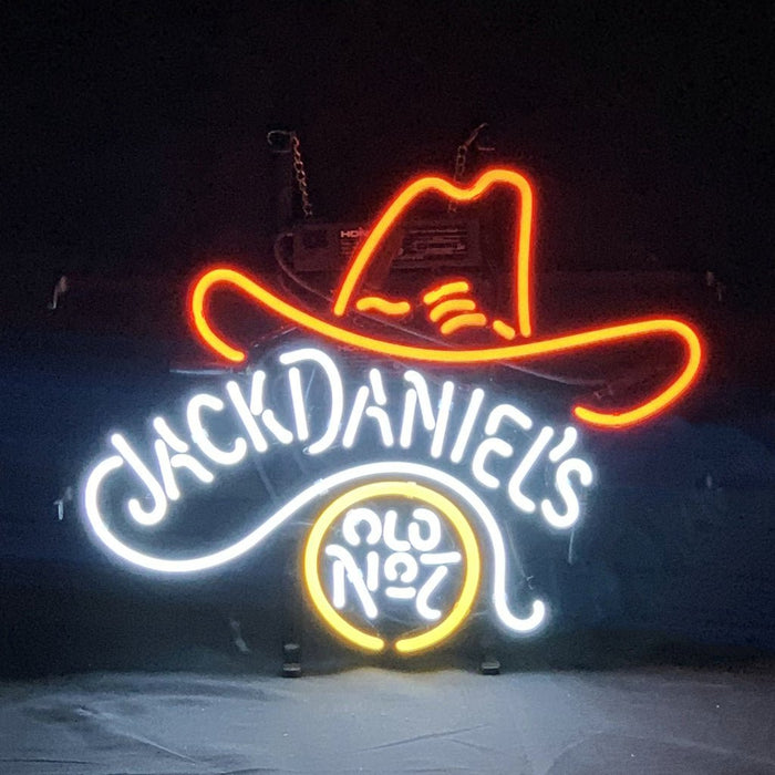 Jack Daniel's Old No.7 Whiskey Logo Neon Light Sign - Club Rehab