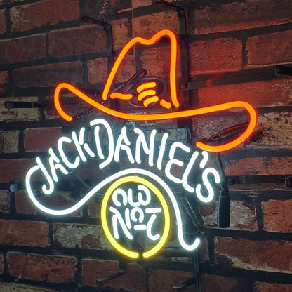 Jack Daniel's Old No.7 Whiskey Logo Neon Light Sign - Club Rehab