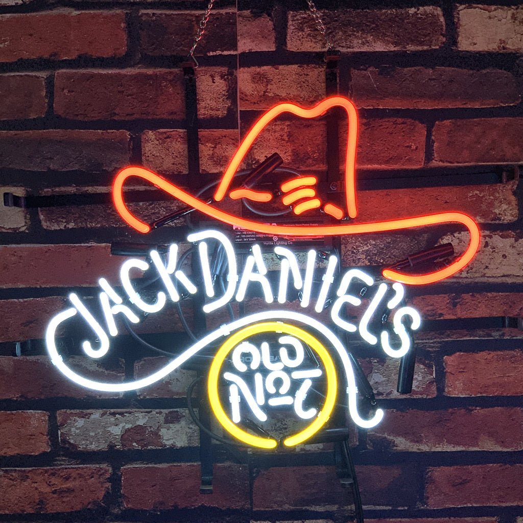 Jack Daniel's Old No.7 Whiskey Logo Neon Light Sign - Club Rehab