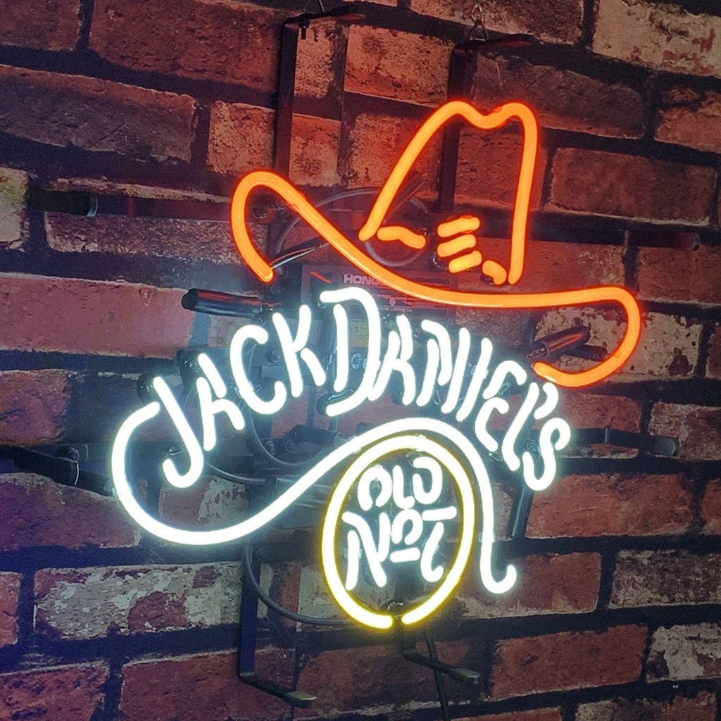 Jack Daniel's Old No.7 Whiskey Logo Neon Light Sign - Club Rehab