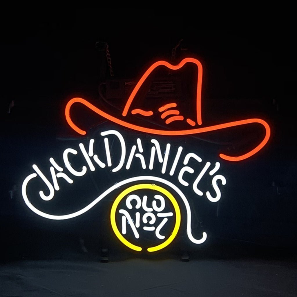 Jack Daniel's Old No.7 Whiskey Logo Neon Light Sign - Club Rehab