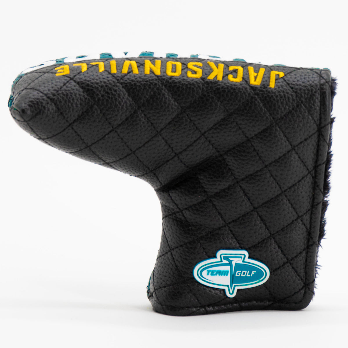 Jacksonville Jaguars Split Blade Putter quilted headcover, back view