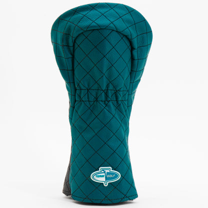 Jacksonville Jaguars Split Fairway quilted headcover, back view