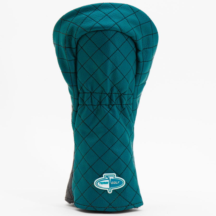 Jacksonville Jaguars split quilted fairway cover, back view