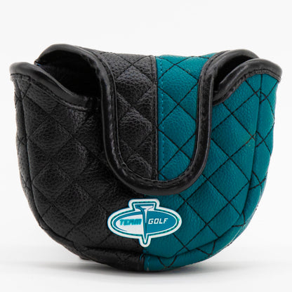 Jacksonville Jaguars Split Mallet Putter quilted headcover, back view