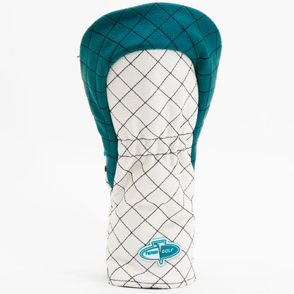 Jacksonville Jaguars Striped Fairway quilted headcover, back view