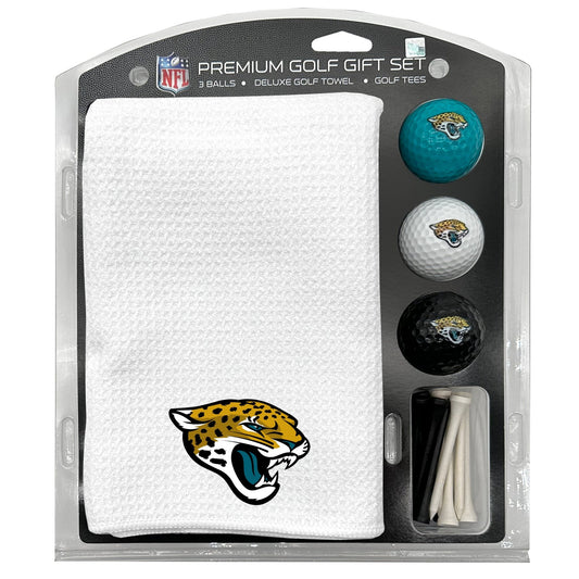 Jacksonville Jaguars White Microfiber Towel Golf Gift Set - Club Rehab