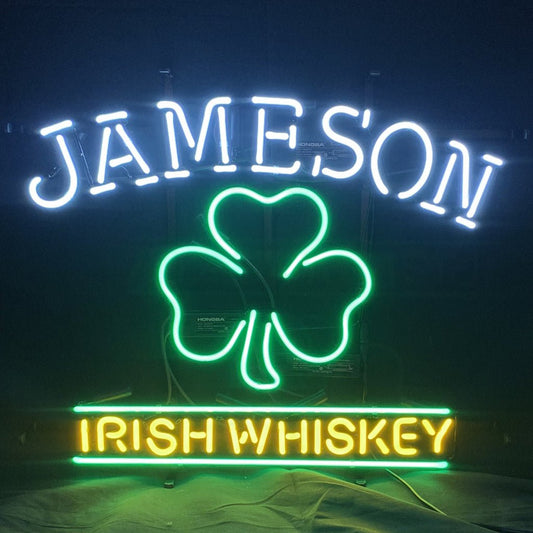 Jameson Irish Whiskey Clover Neon Signs Light - Club Rehab