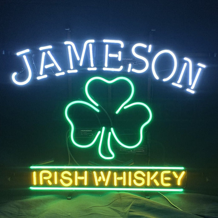 Jameson Irish Whiskey Clover Neon Signs Light - Club Rehab