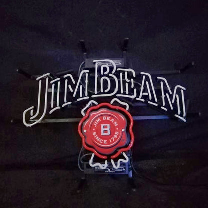 Jim Beam Whiskey Neon Light Sign - Club Rehab