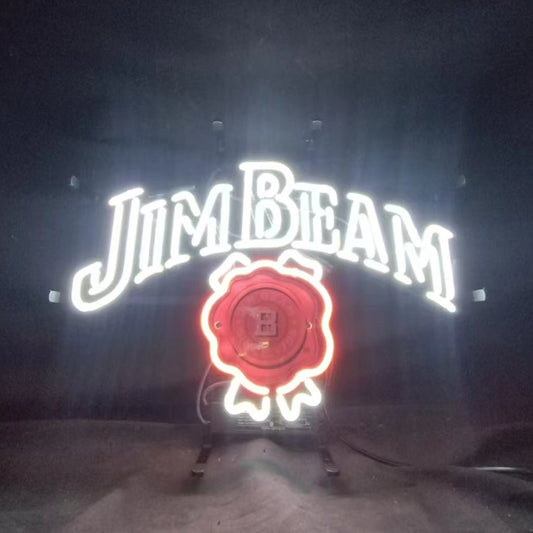 Jim Beam Whiskey Neon Light Sign - Club Rehab